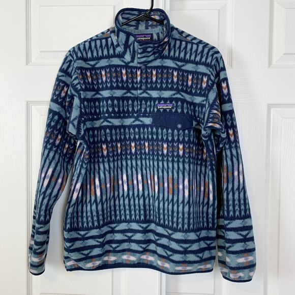 Patagonia Lightweight Synchilla Snap-T Pullover Fleece Jacket Kuta Klash Large - Picture 5 of 8